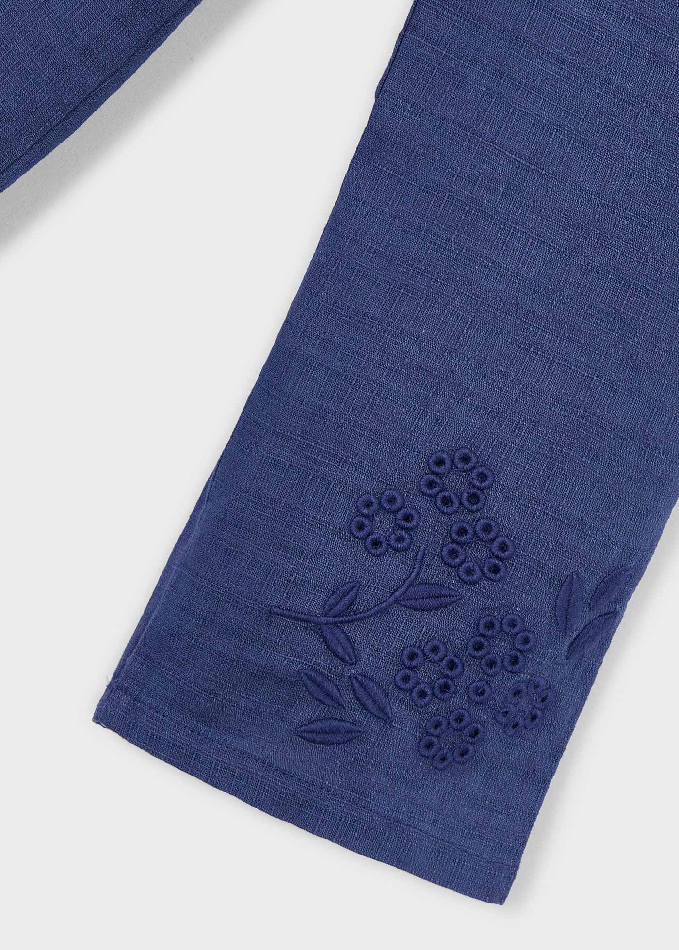Mayoral - Pantalone ricamato lino