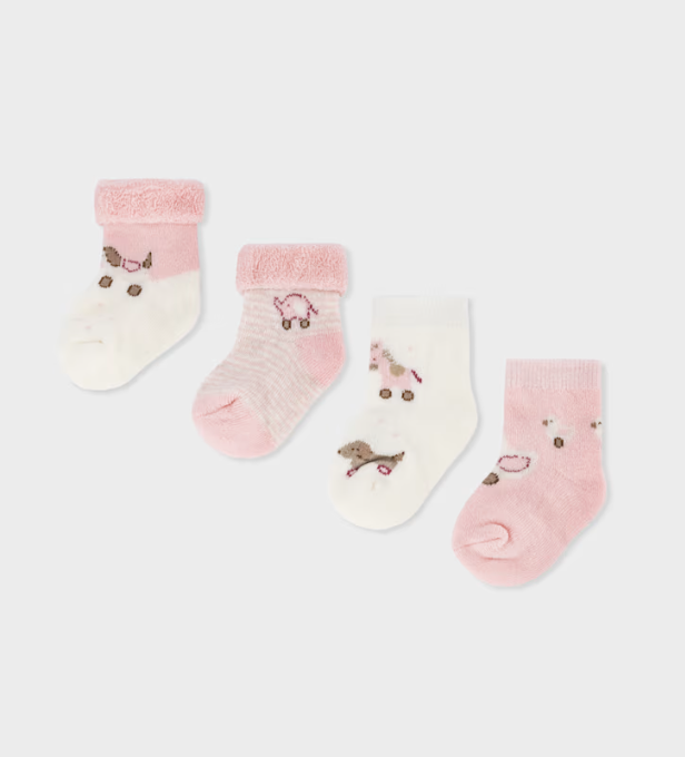 Mayoral - Set quattro calze corte neonata