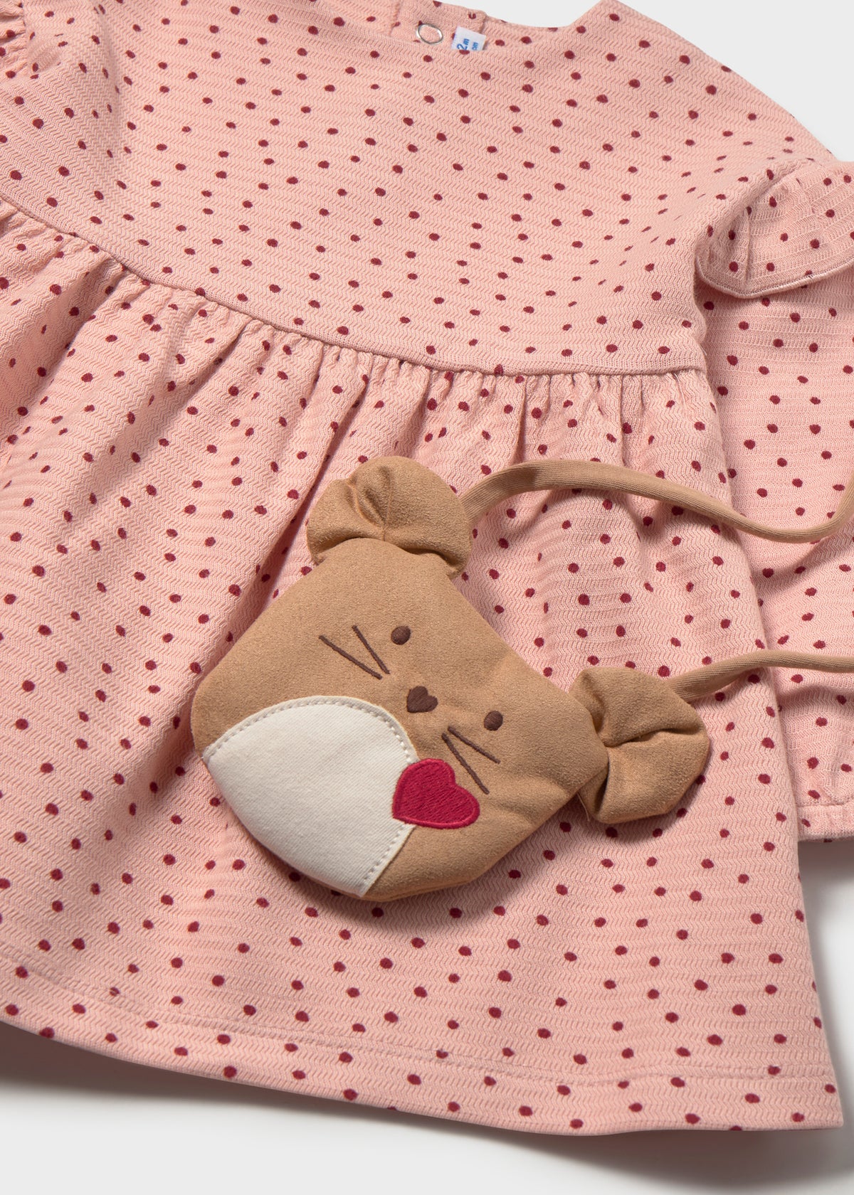 Mayoral - Vestito stampato con borsa bimba
