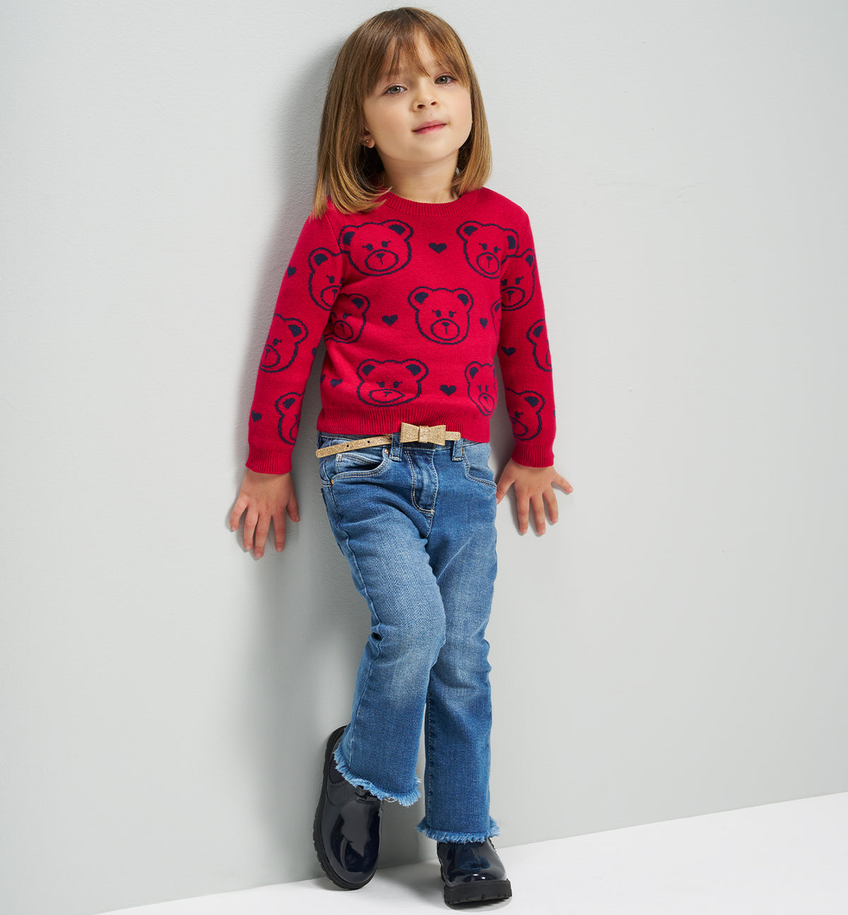 iDO - Jeans a zampa con cintura
