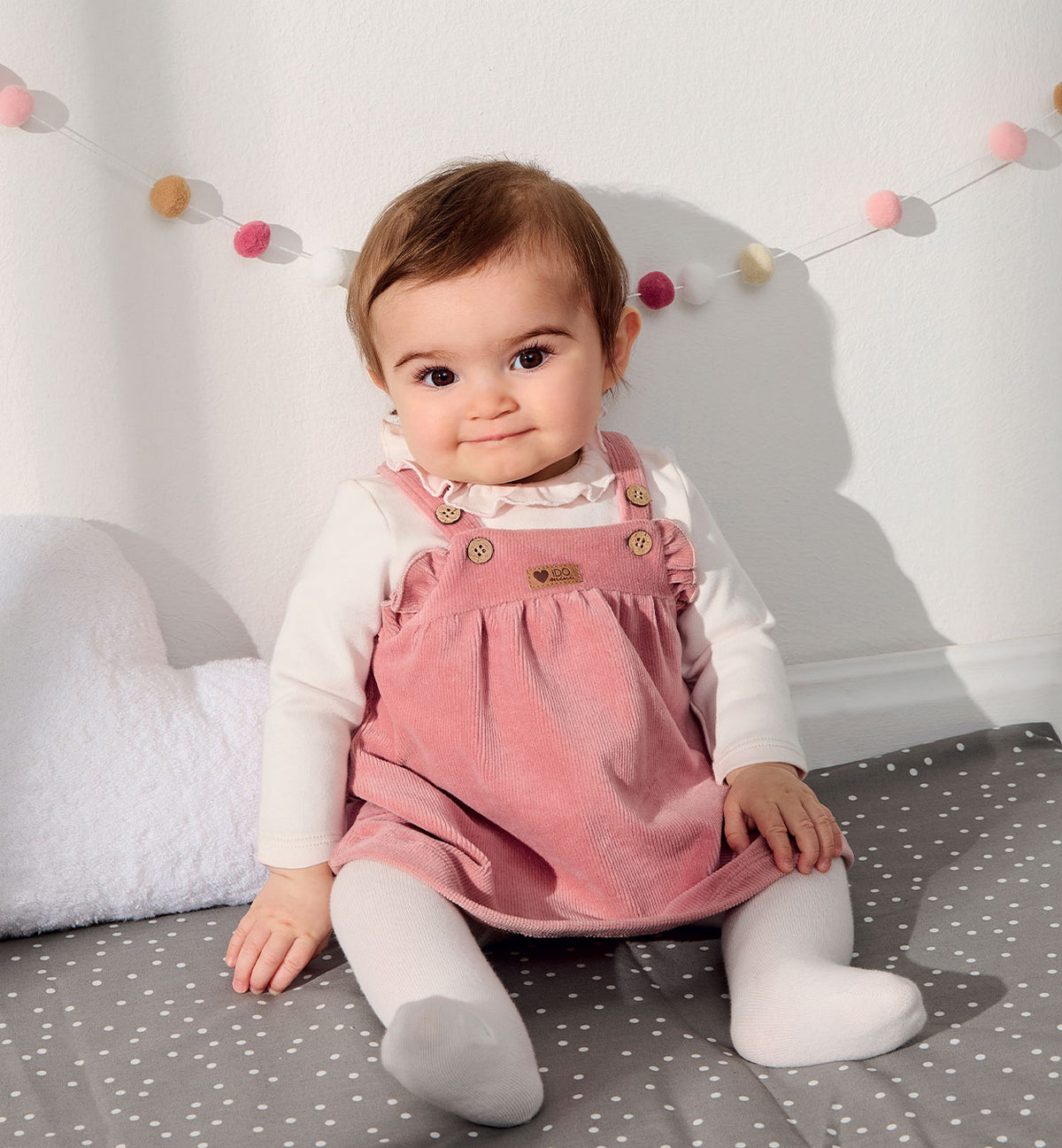 iDO - Abitino neonata con salopette