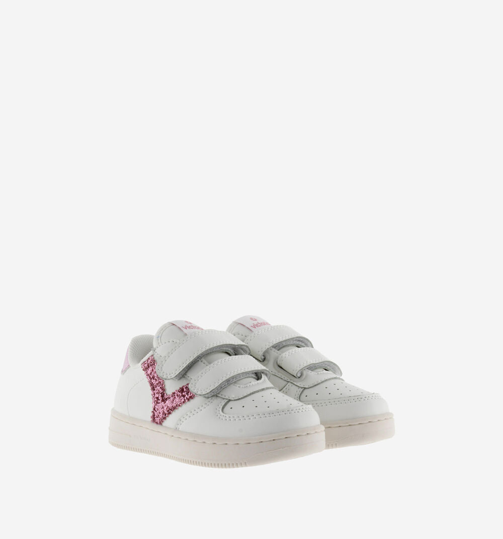 Victoria Shoes - TIEMPO STRISCE EFFETTO PELLE & FANTASIA PETALO