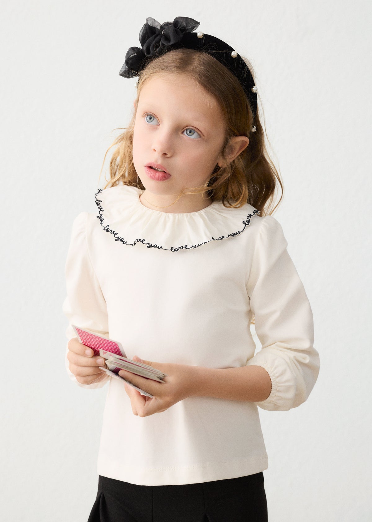 Mayoral - Blusa colletto volant