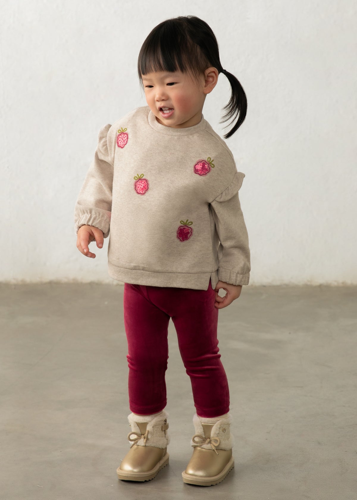Mayoral - Completo felpa e leggings velluto bimba