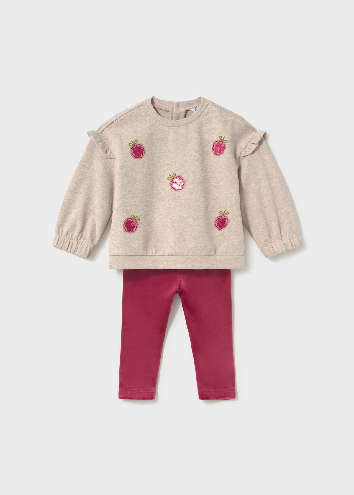 Mayoral - Completo felpa e leggings velluto bimba