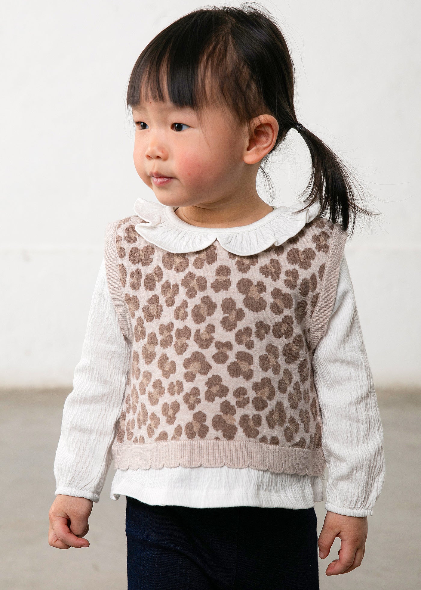 Mayoral - Completo pantalone e blusa con gilet bimba