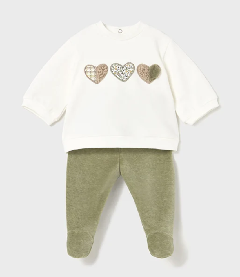 Mayoral - Completo neonata cuori