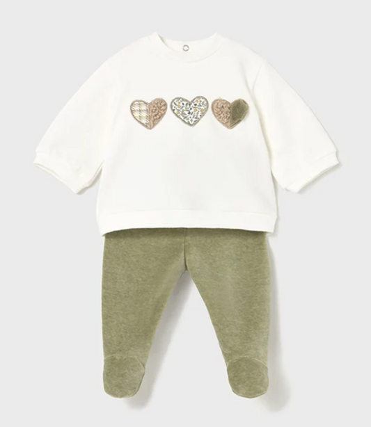 Mayoral - Completo neonata cuori