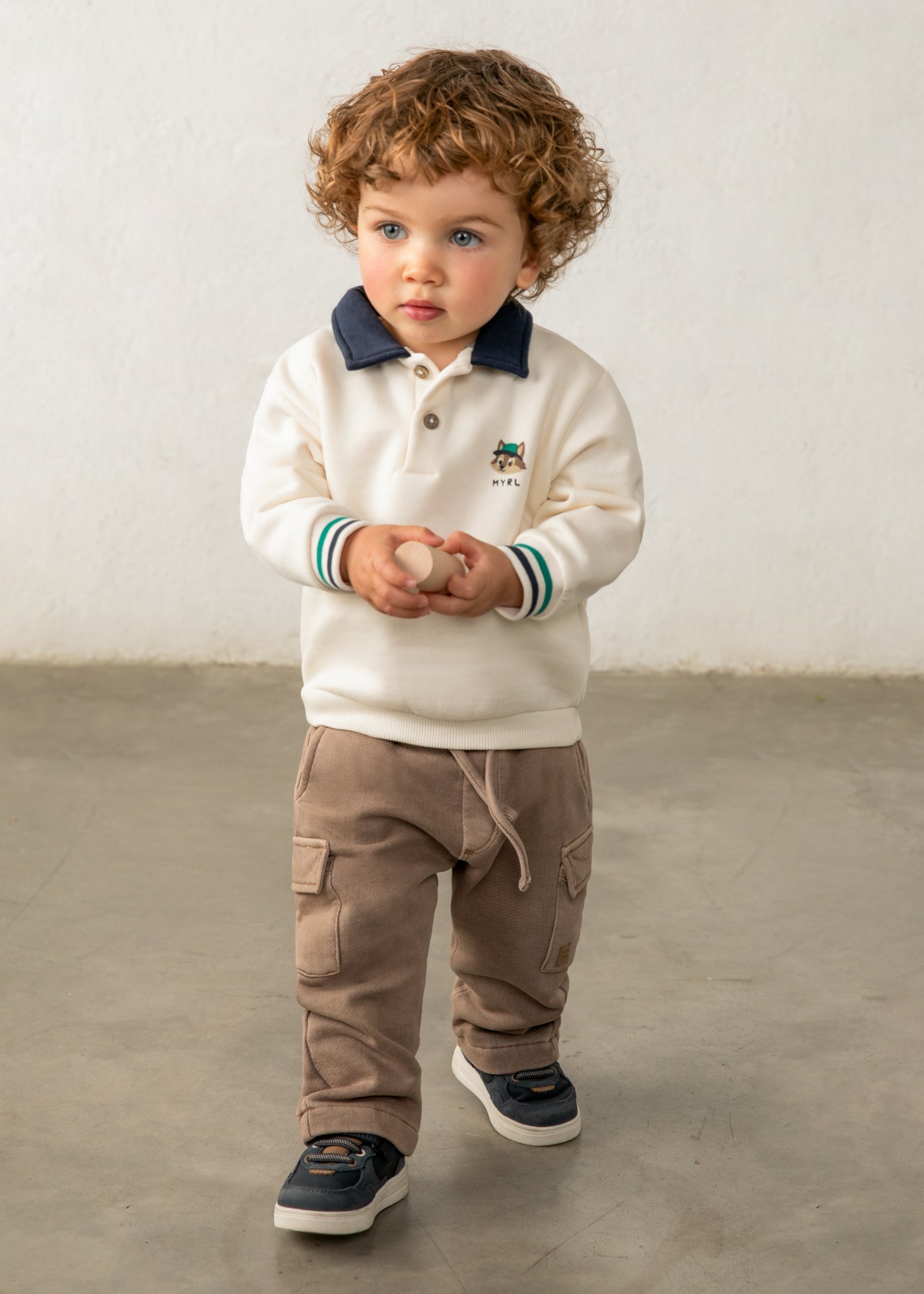 Mayoral - Felpa colletto stile polo