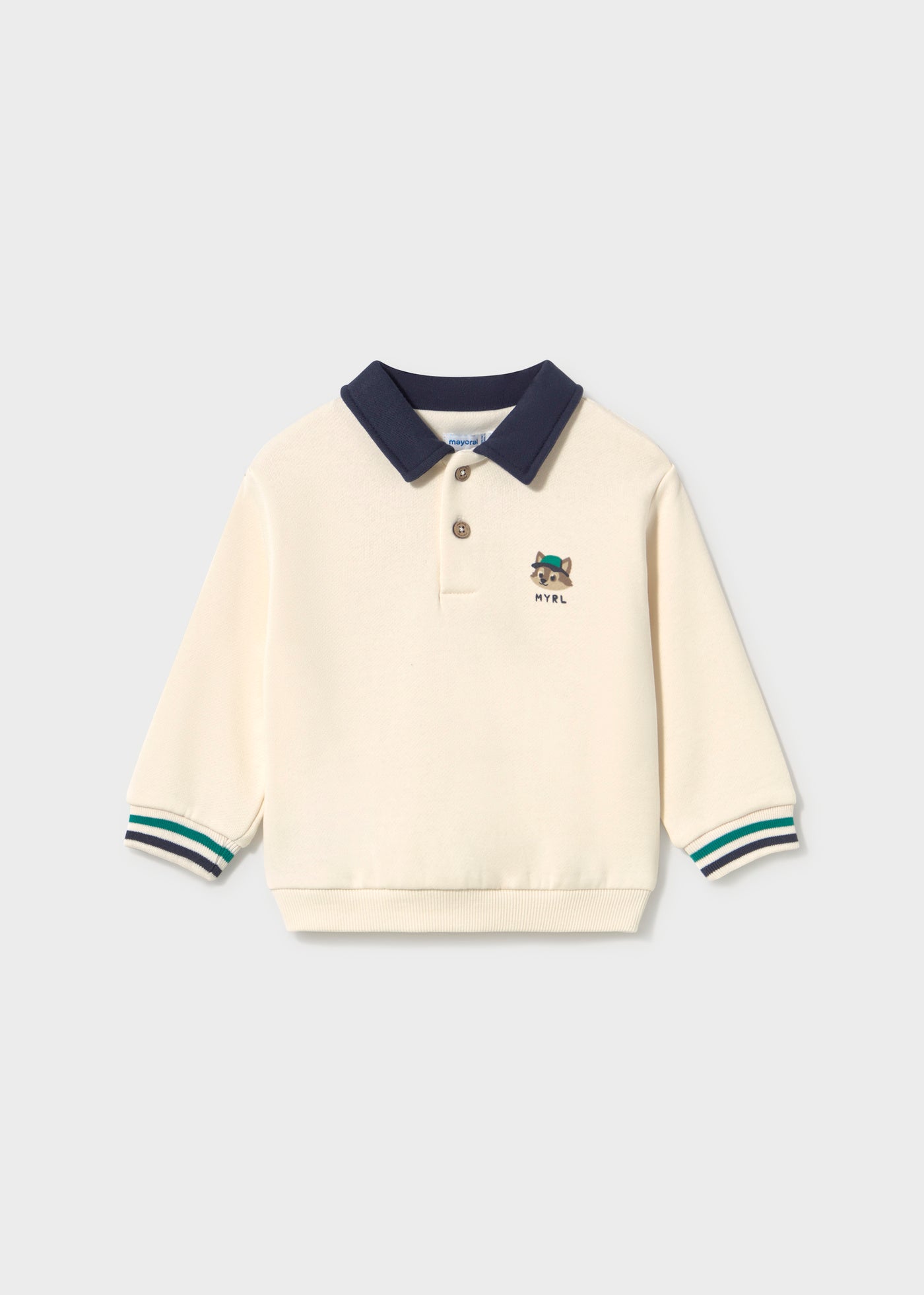 Mayoral - Felpa colletto stile polo