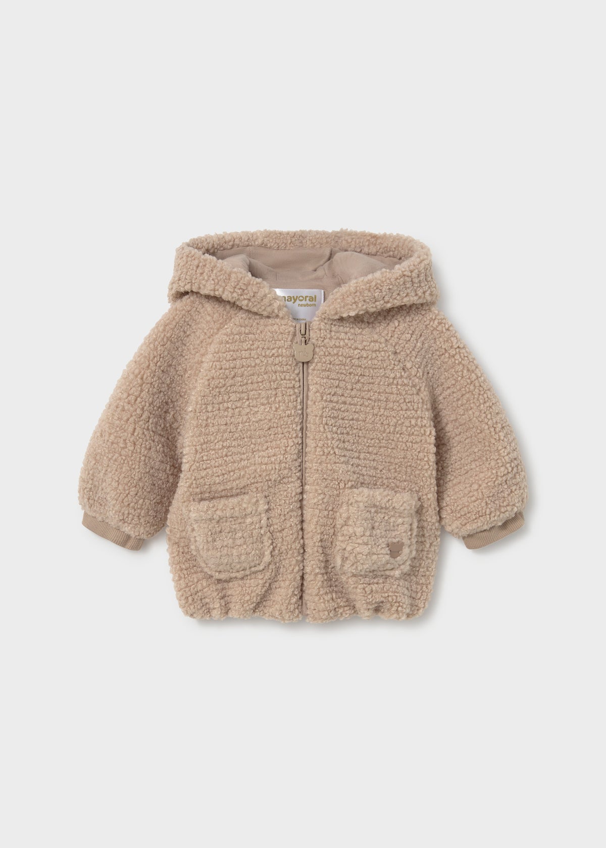 Mayoral - Felpa teddy con orecchie neonata