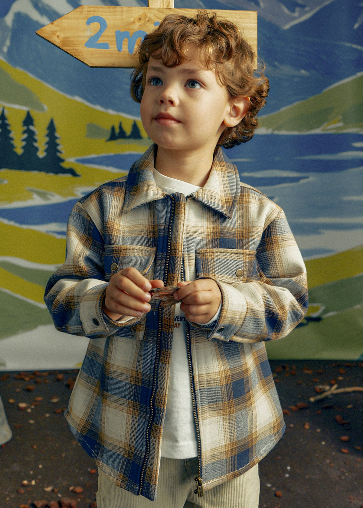 Mayoral - Giubbotto camicia quadri bambino