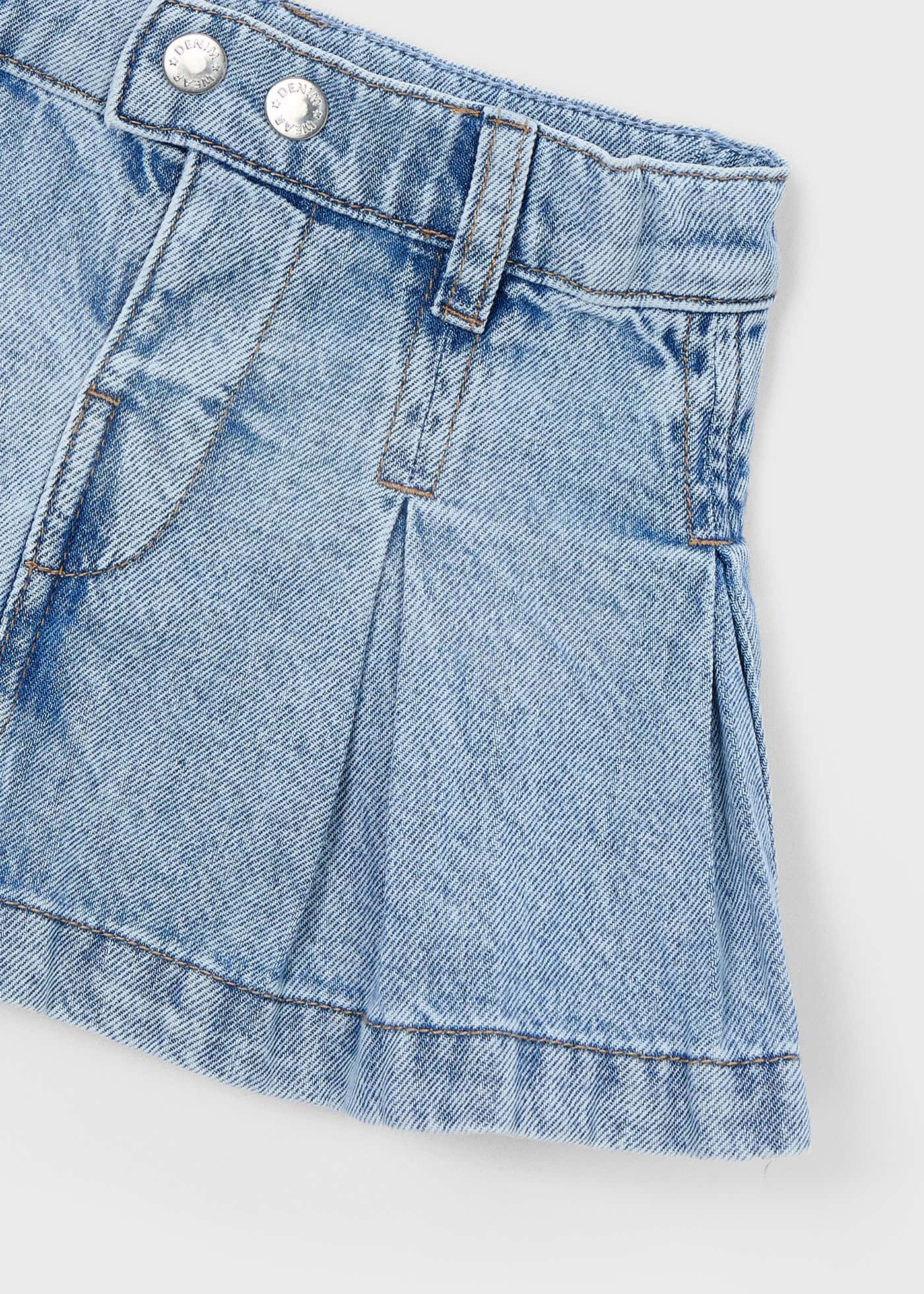 Mayoral - Gonna jeans con pieghe