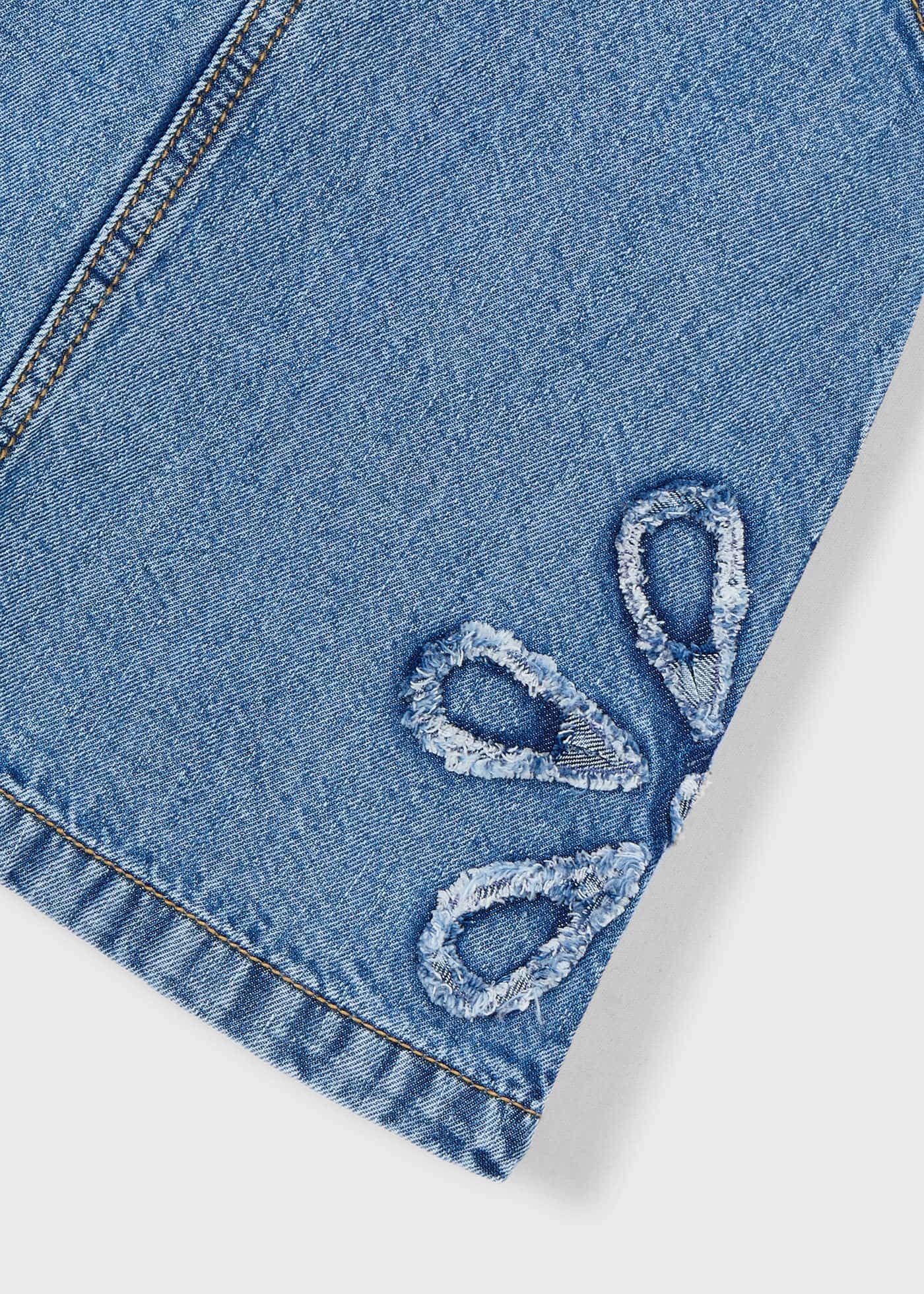 Mayoral - Gonna salopette jeans ragazza