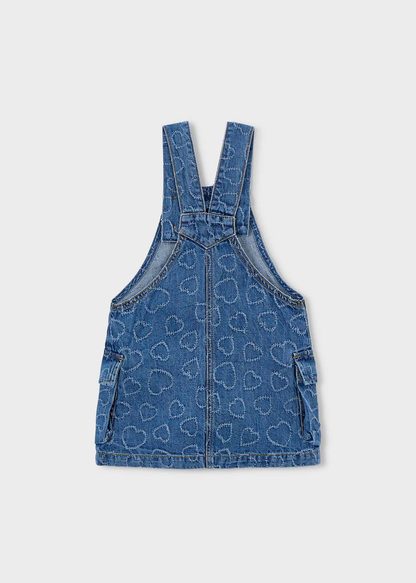 Mayoral - Gonna salopette jeans morbida