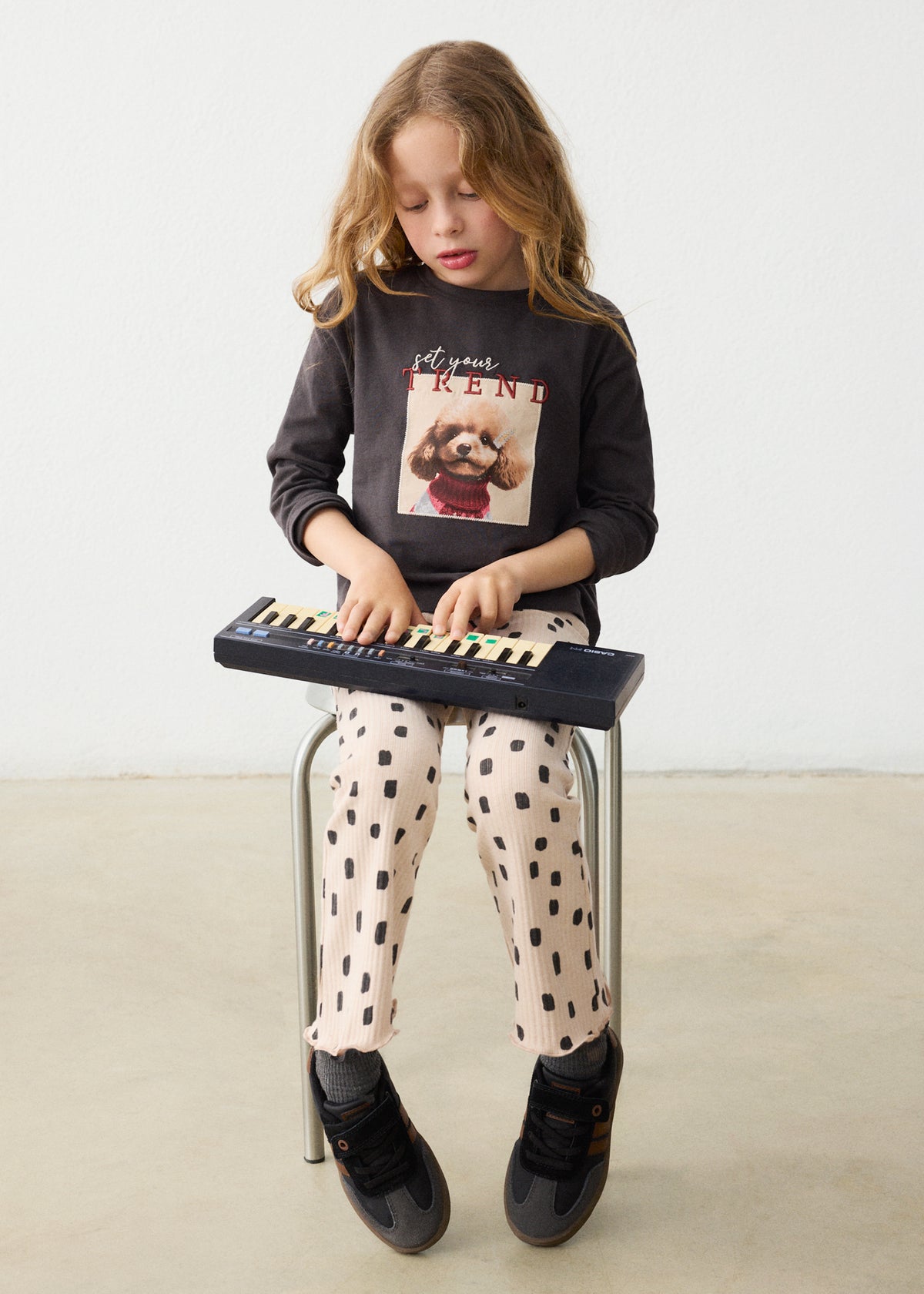 Mayoral - Leggings a zampa con costine bambina