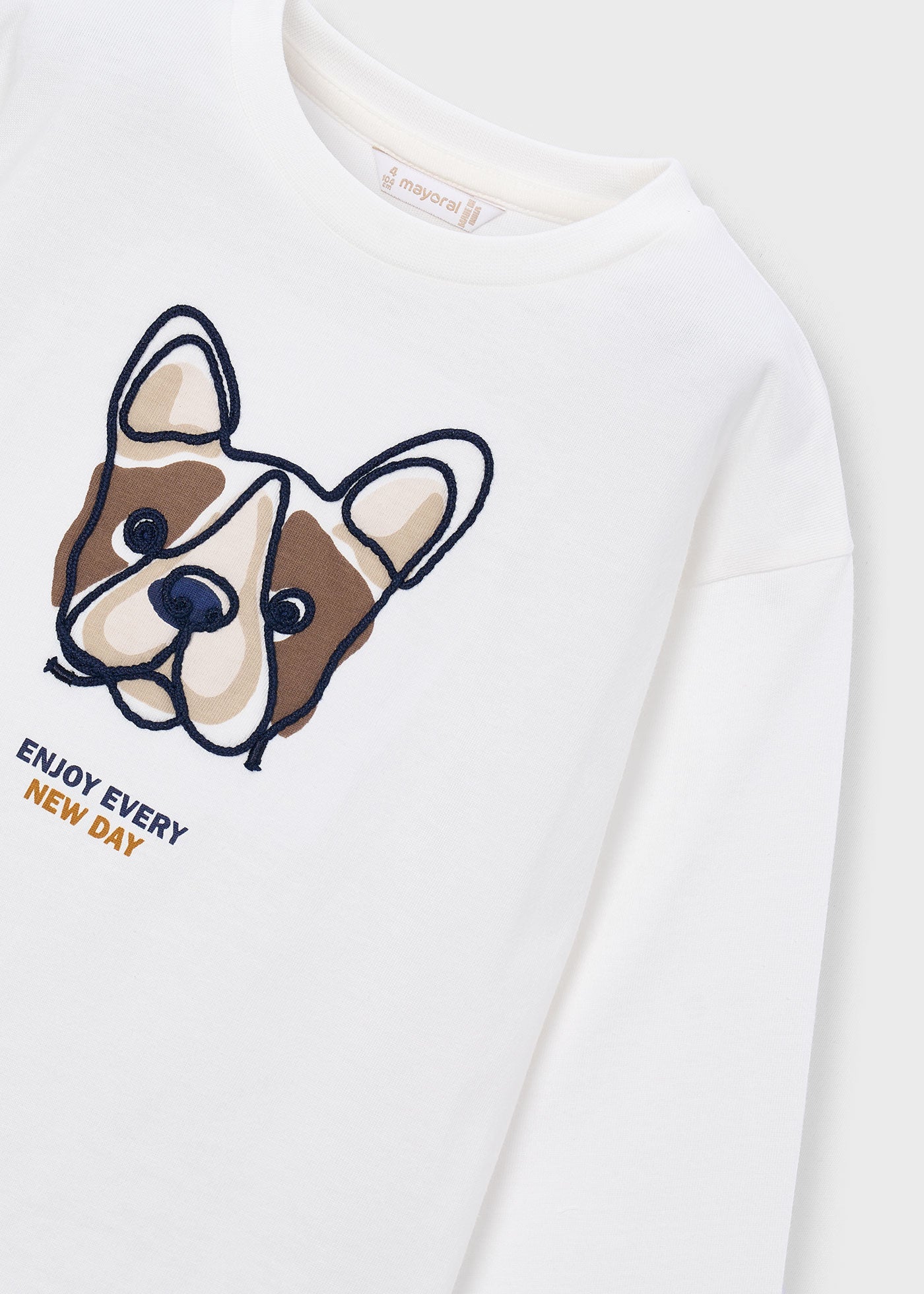 Mayoral - Maglietta cane ricamato bambino