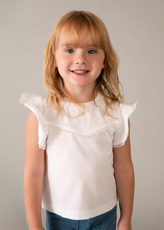 Mayoral - Maglietta volant bambina