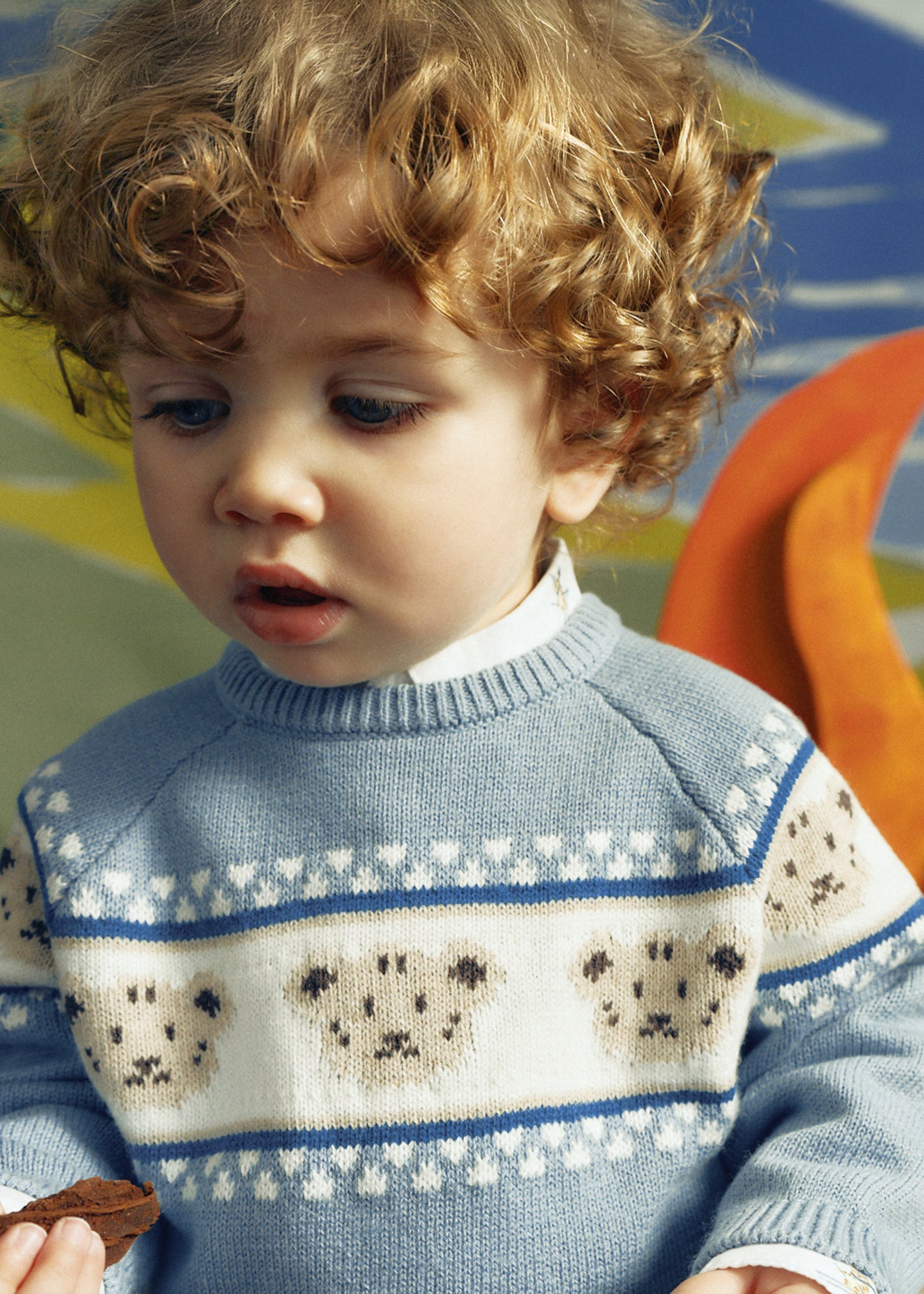 Mayoral - Maglione jacquard orsetto