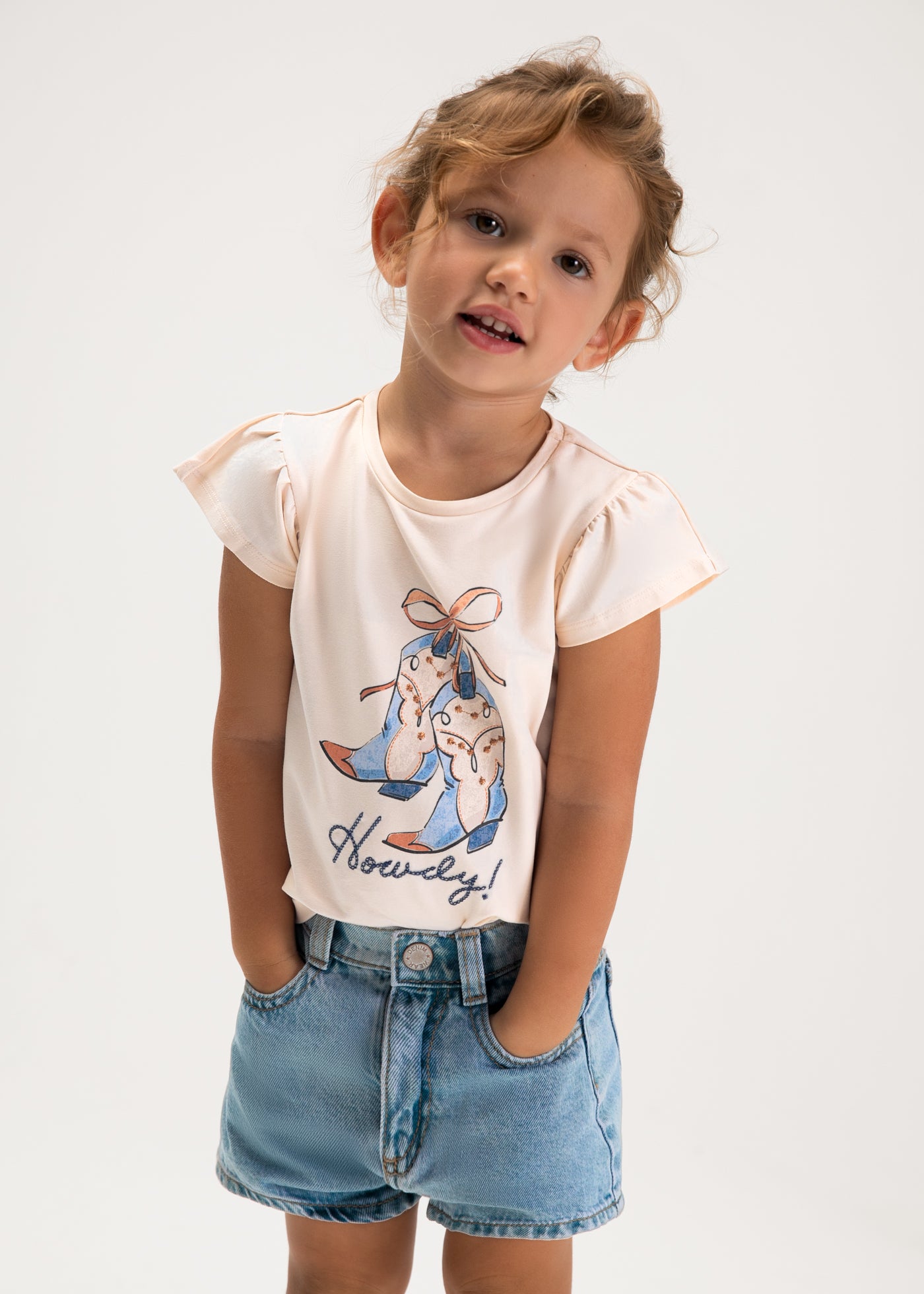 Mayoral - Pantaloncino jeans basic bambina