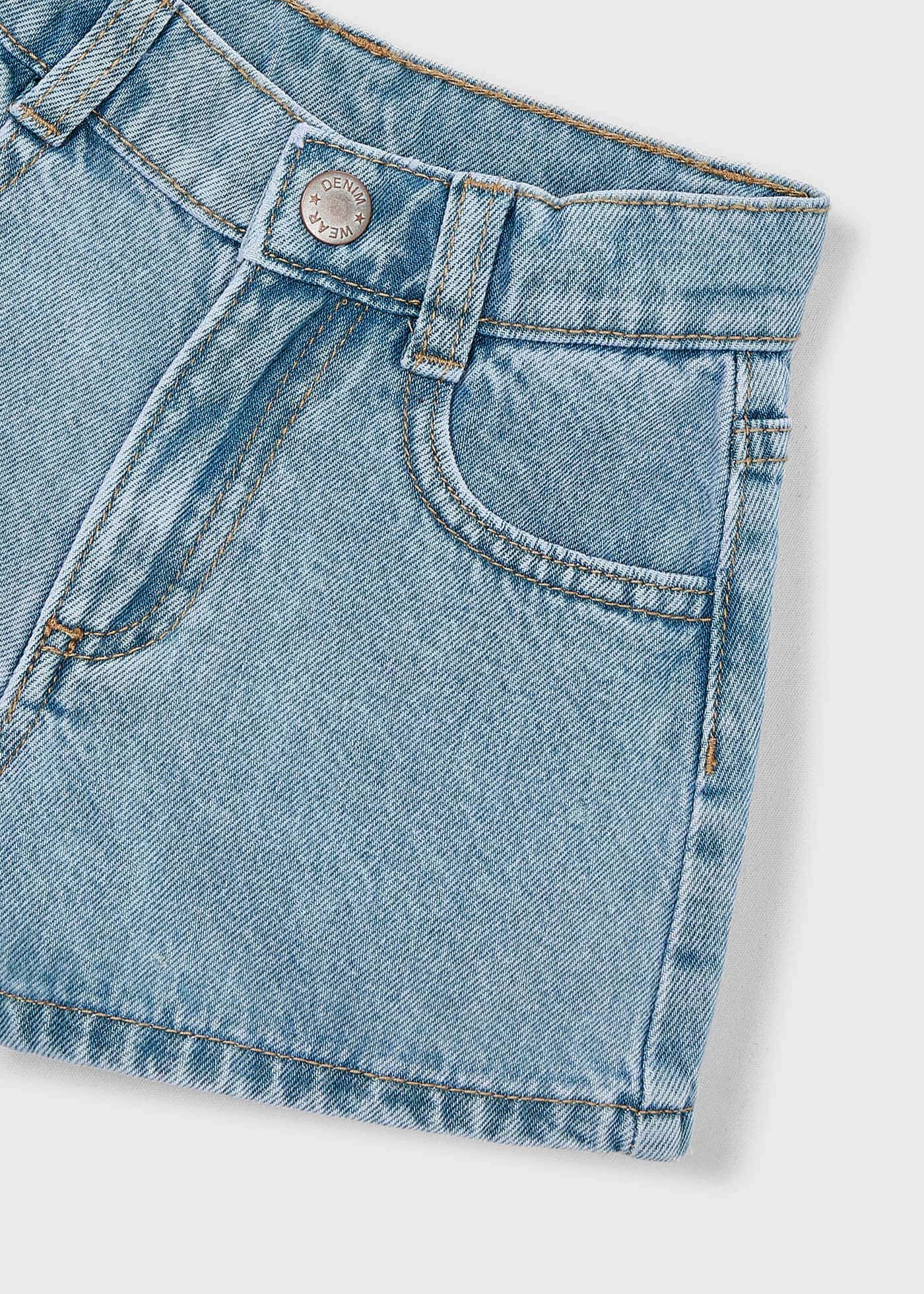 Mayoral - Pantaloncino jeans basic bambina