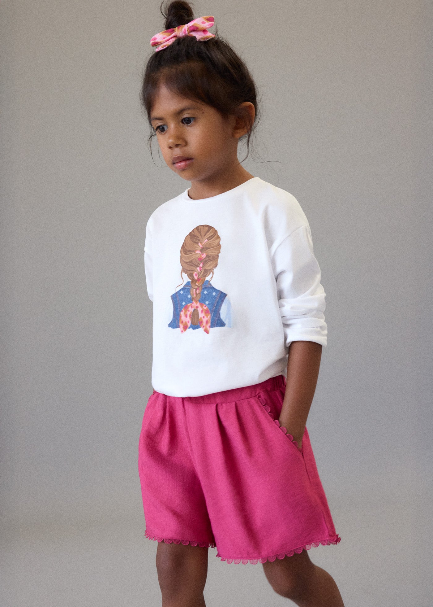 Mayoral - Pantaloncino pieghe bambina