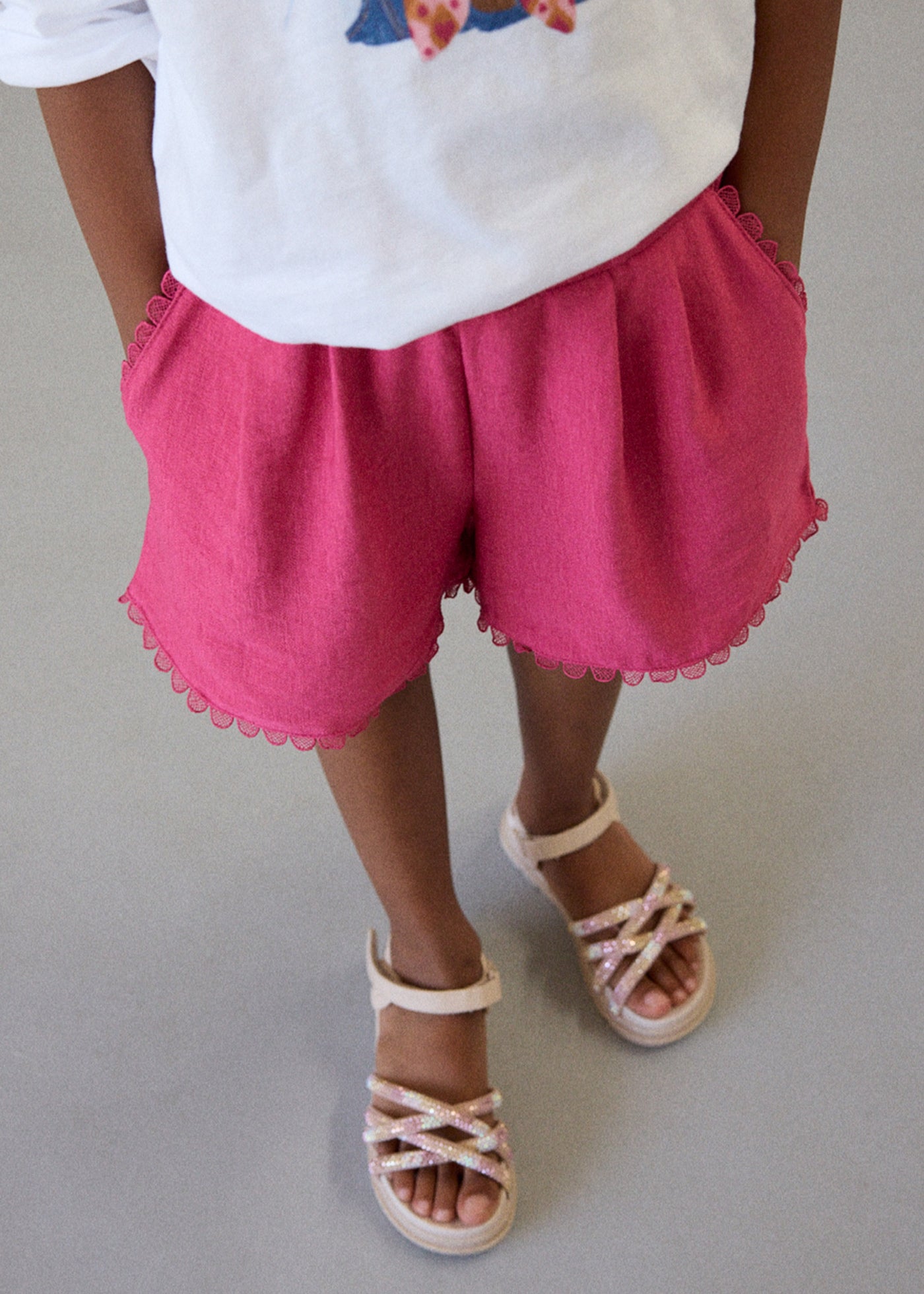 Mayoral - Pantaloncino pieghe bambina