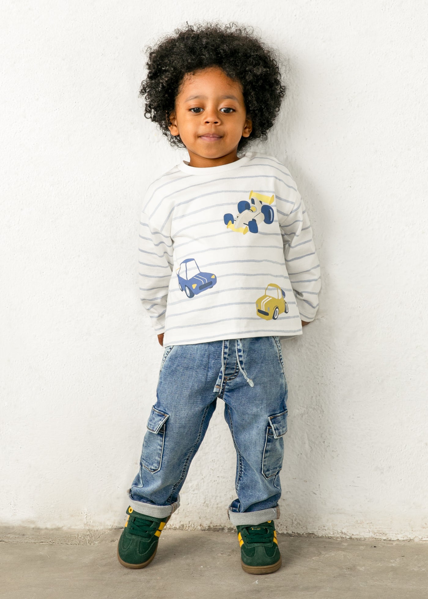 Mayoral - Pantalone jeans cargo bimbo