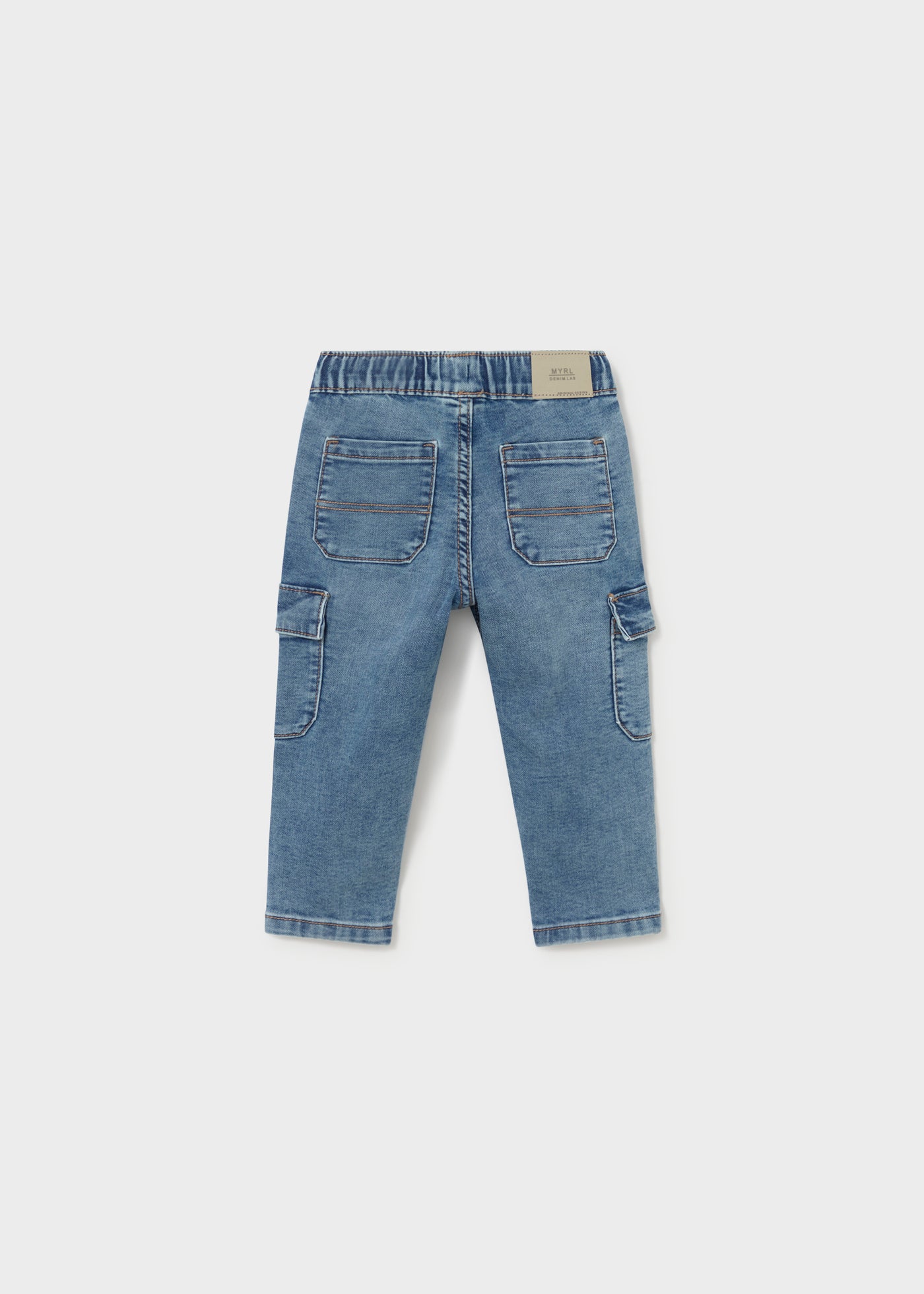 Mayoral - Pantalone jeans cargo bimbo