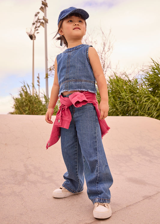 Mayoral - jeans leggero bambina