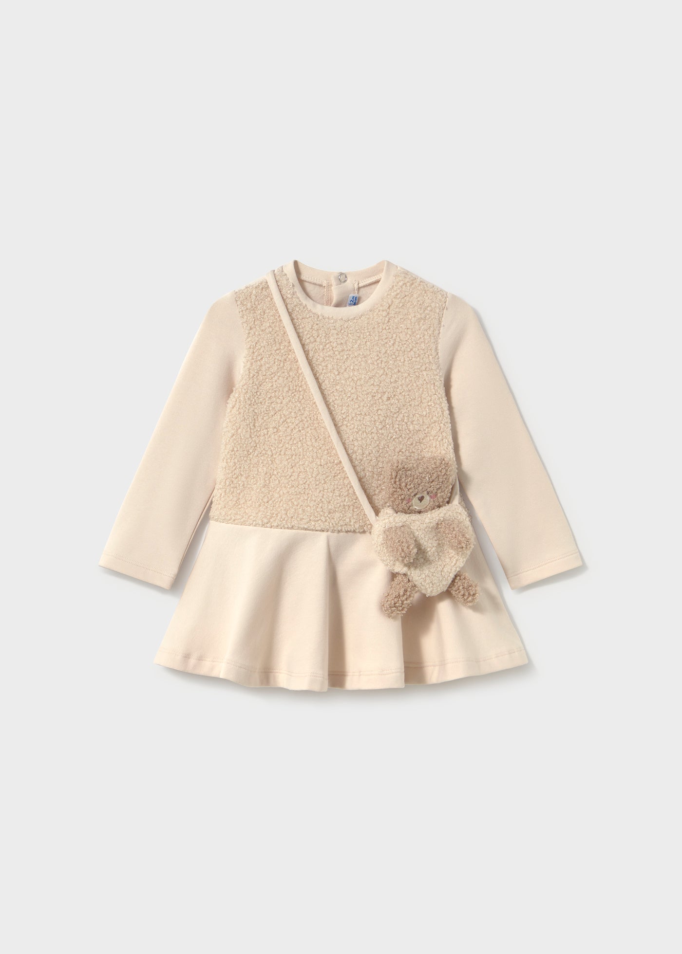 Mayoral - Vestito abbinato con borsa orsetto bimba