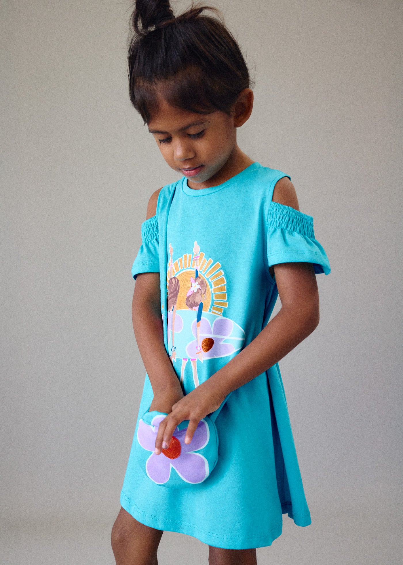 Mayoral - Vestito con borsa bambina