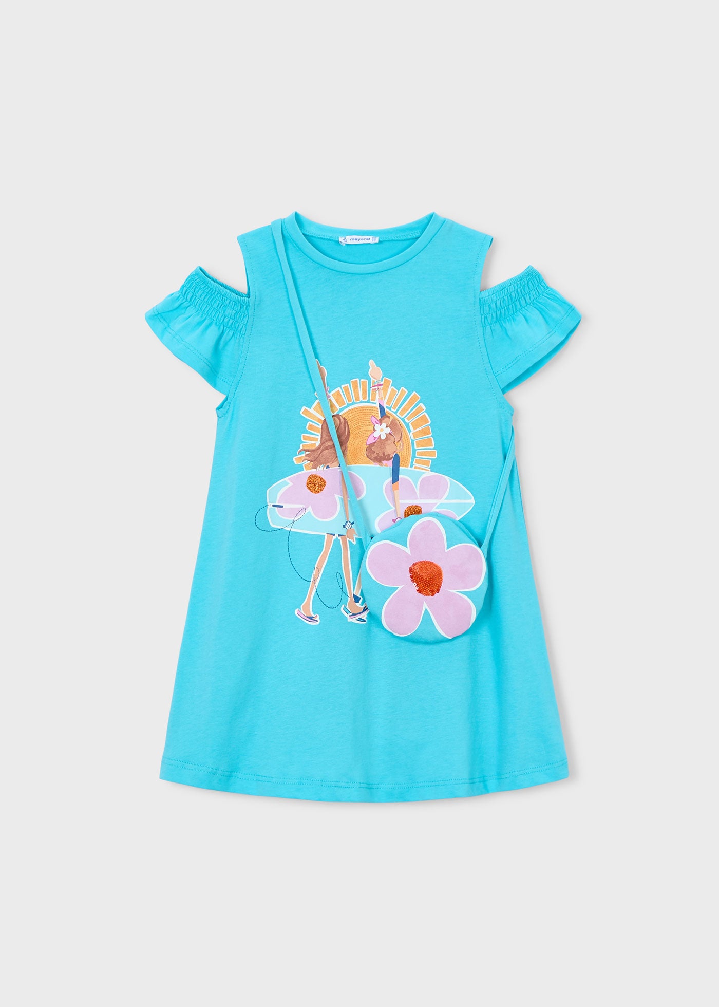 Mayoral - Vestito con borsa bambina