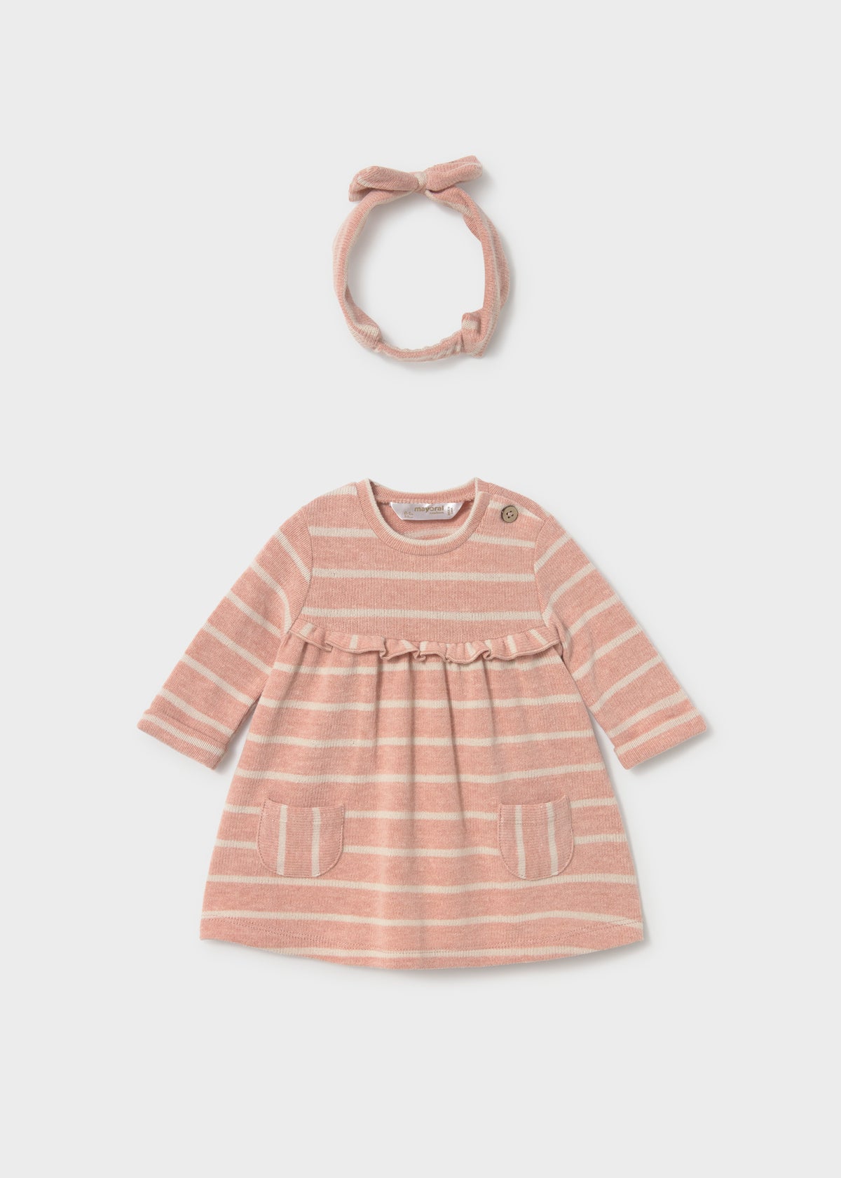 Mayoral Vestito jacquard con cerchietto
