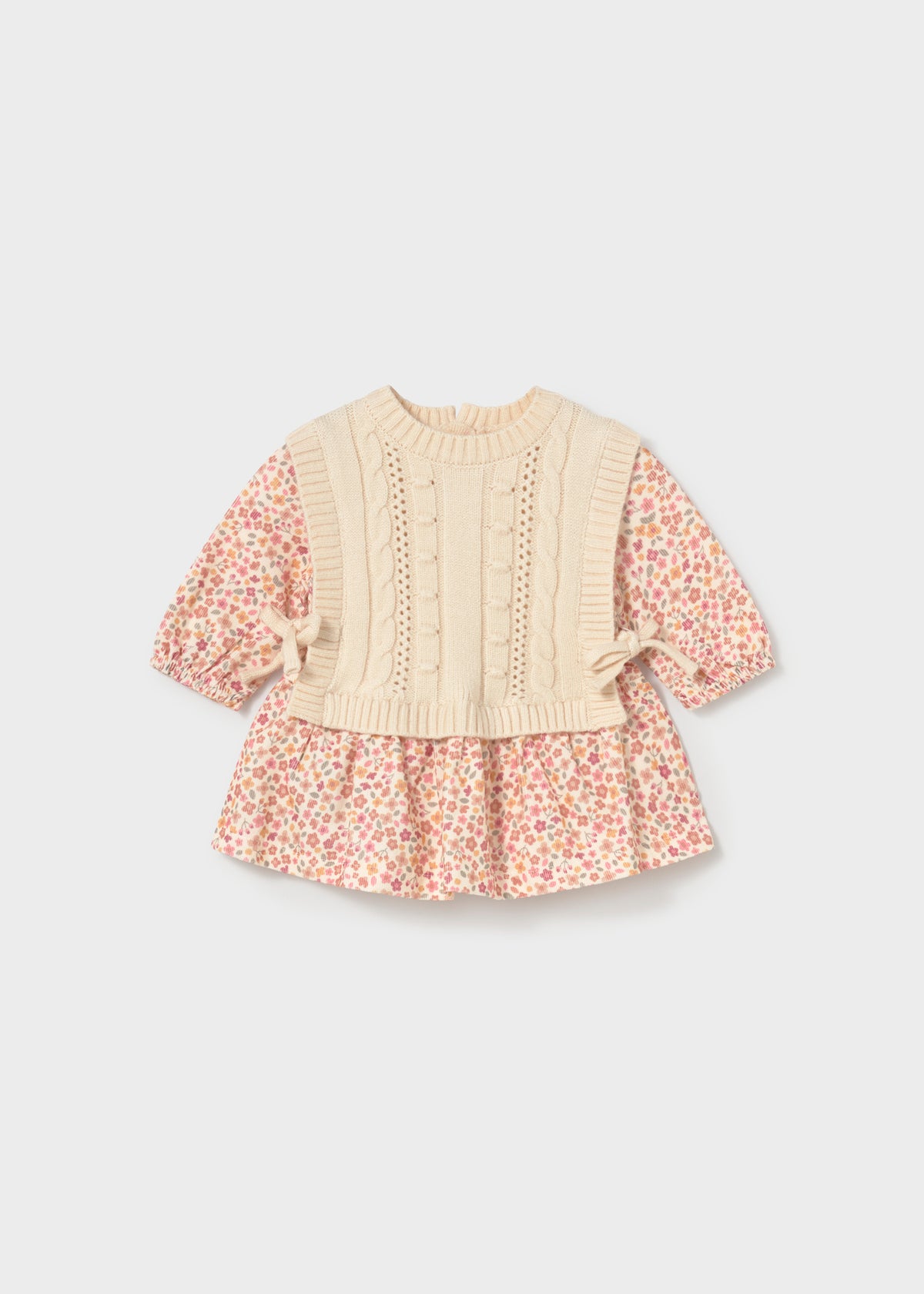 Mayoral - Vestito stampato con gilet