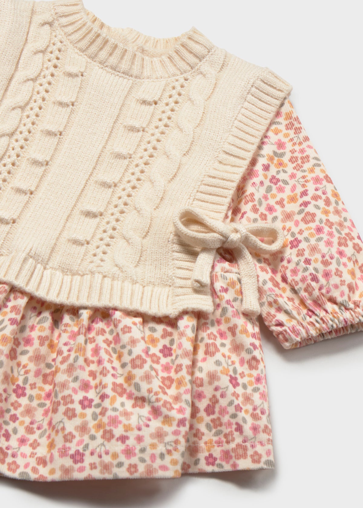 Mayoral - Vestito stampato con gilet